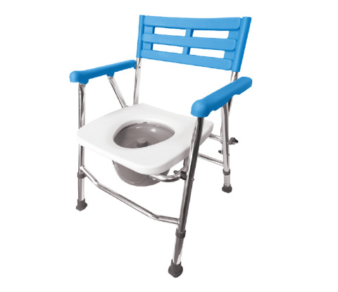 Krzesło toaletowo-prysznicowe, aluminiowe – składane AR-104