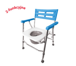 Krzesło toaletowo-prysznicowe, aluminiowe – składane AR-104