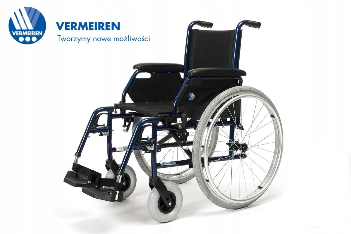 Wózek inwalidzki stalowy Jazz S50 B69 VERMEIREN