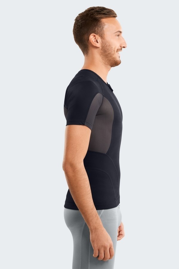 Koszulka korekcyjna MEDI Posture Force BLACK Materiał dominujący elastan